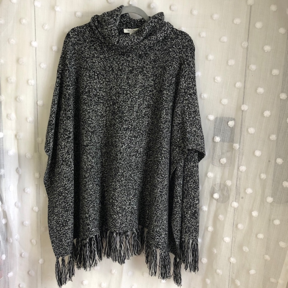 Cozy Sweater Poncho White House Black Market
